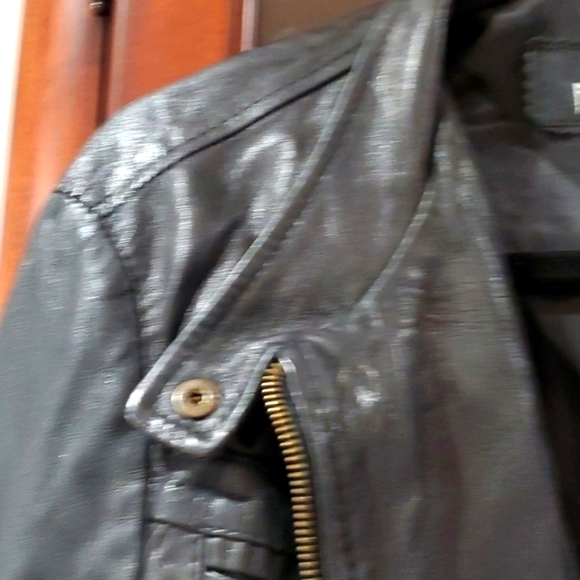 Fafifurni faux Leather Jacket European size 48 made in Italy - Picture 6 of 10